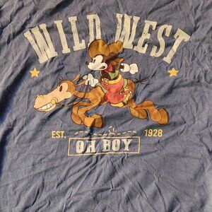 Blue Mickey Mouse Disney Wild West Tank